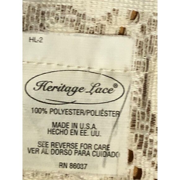 Vintage Heritage Lace Tier and Swag Window Set Embroidered Country Style - Picture 8 of 8